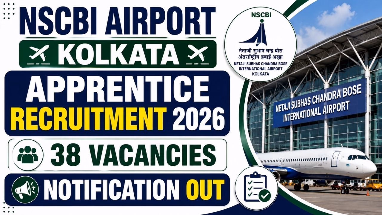 NSCBI Airport Kolkata Apprentice Recruitment 2026