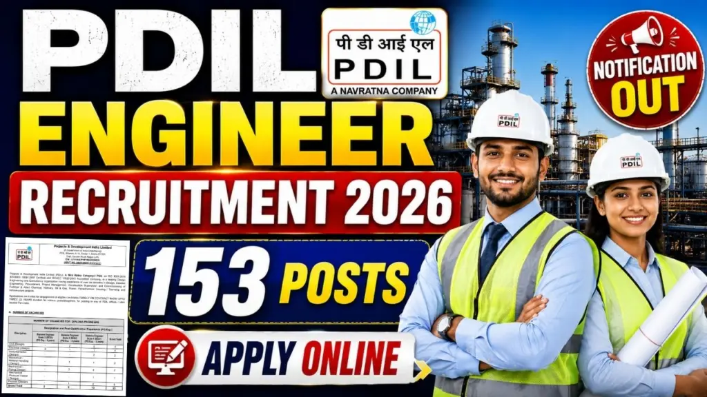 PDIL Engineer Recruitment 2026