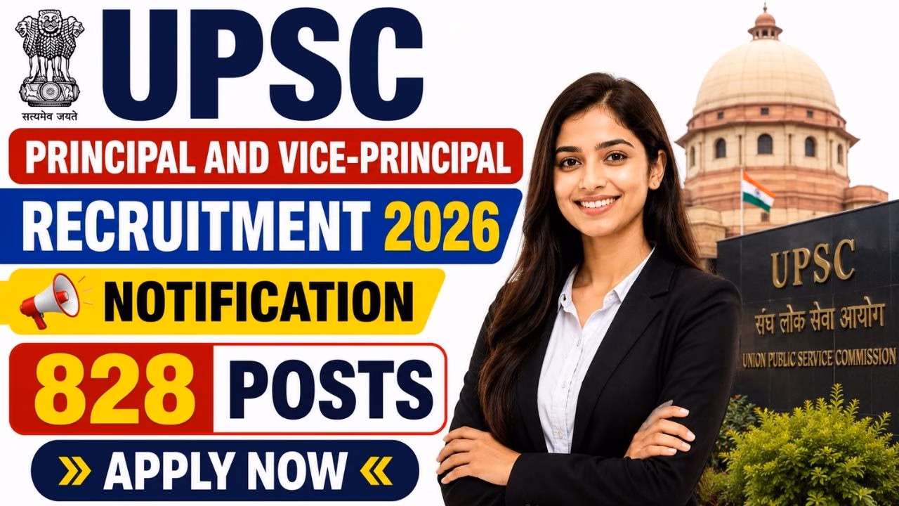 UPSC Principal & Vice Principal Recruitment 2026
