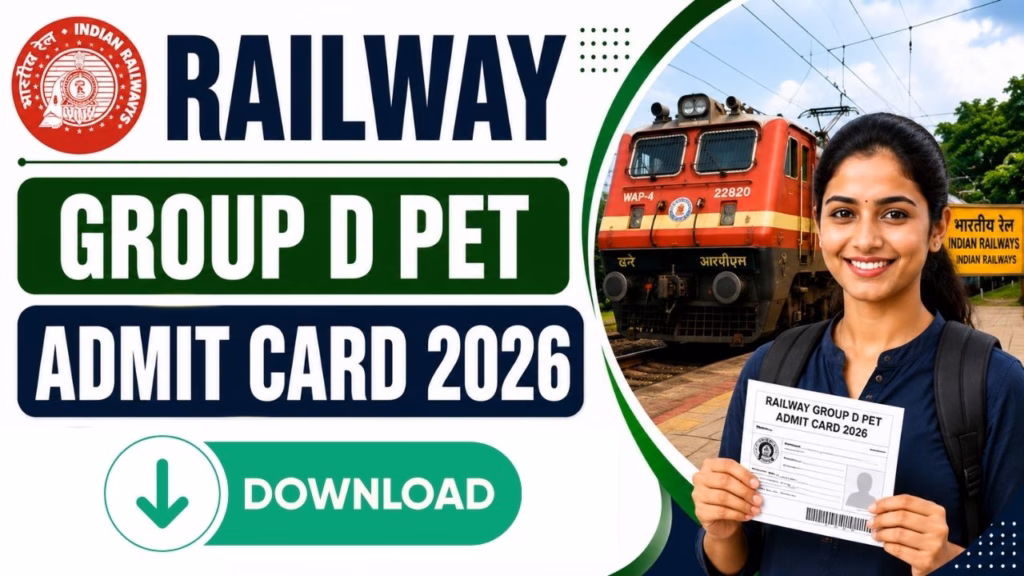 Railway Group D PET Admit Card 2026