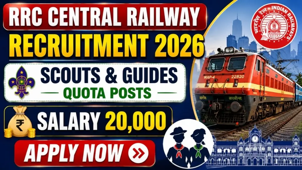 RRC Central Railway Scouts Recruitment 2026