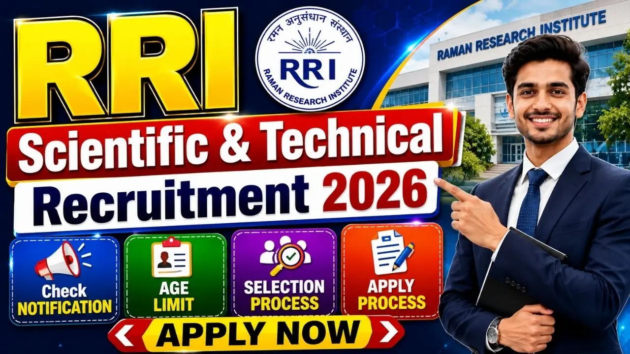 RRI Scientific & Technical Recruitment 2026