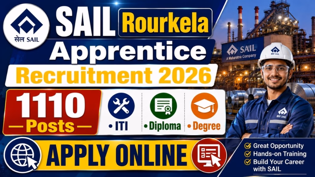 SAIL Rourkela Apprentice Recruitment 2026