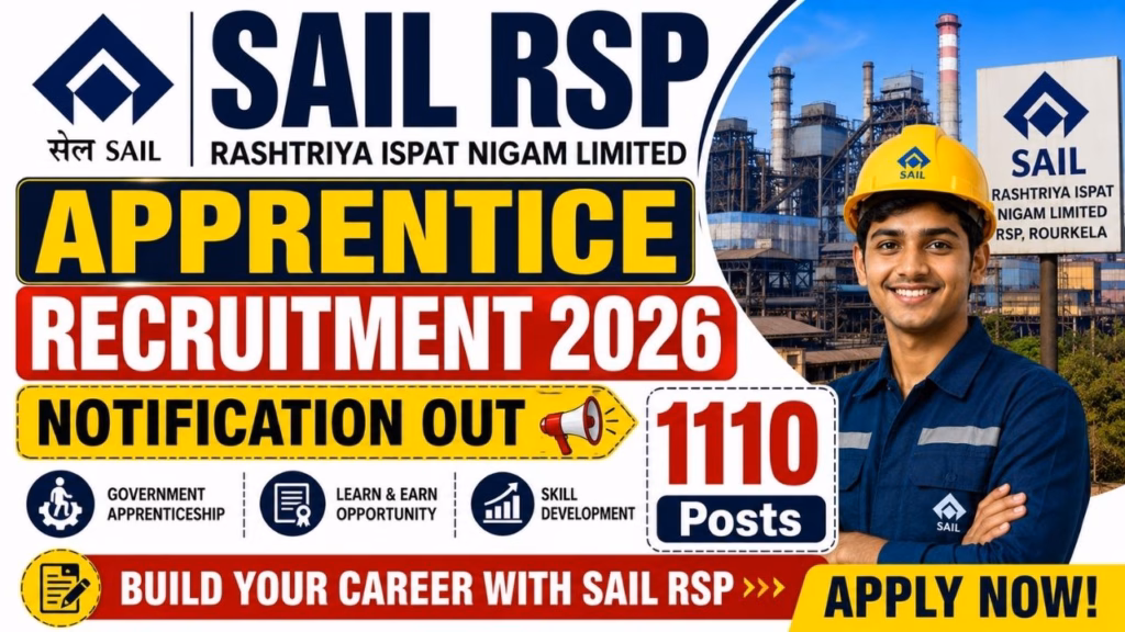 SAIL RSP Apprentice Recruitment 2026