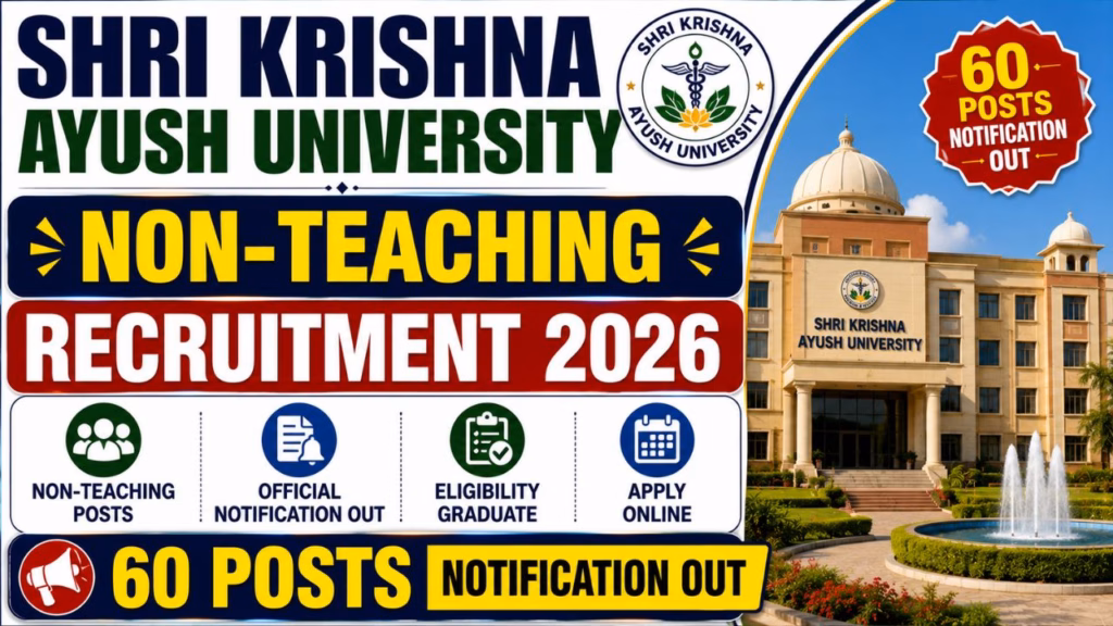 SKAU Kurukshetra Non Teaching Recruitment 2026