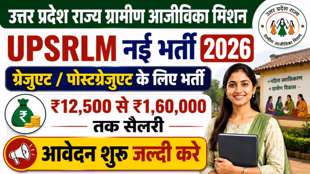 UPSRLM Outsourcing Recruitment 2026