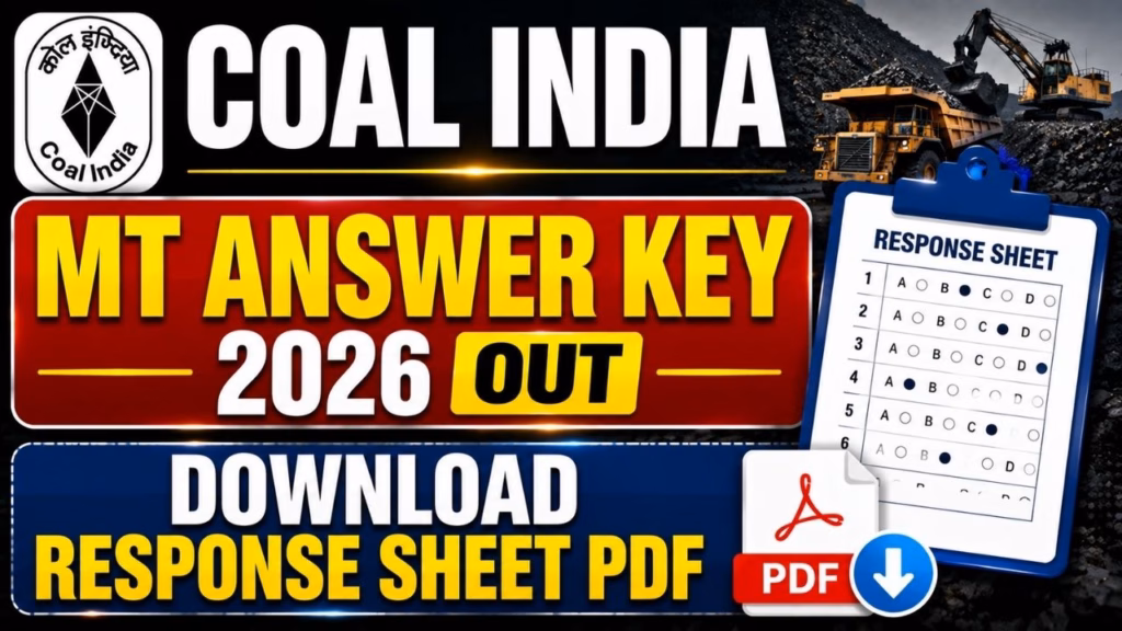 Coal India MT Answer Key 2026