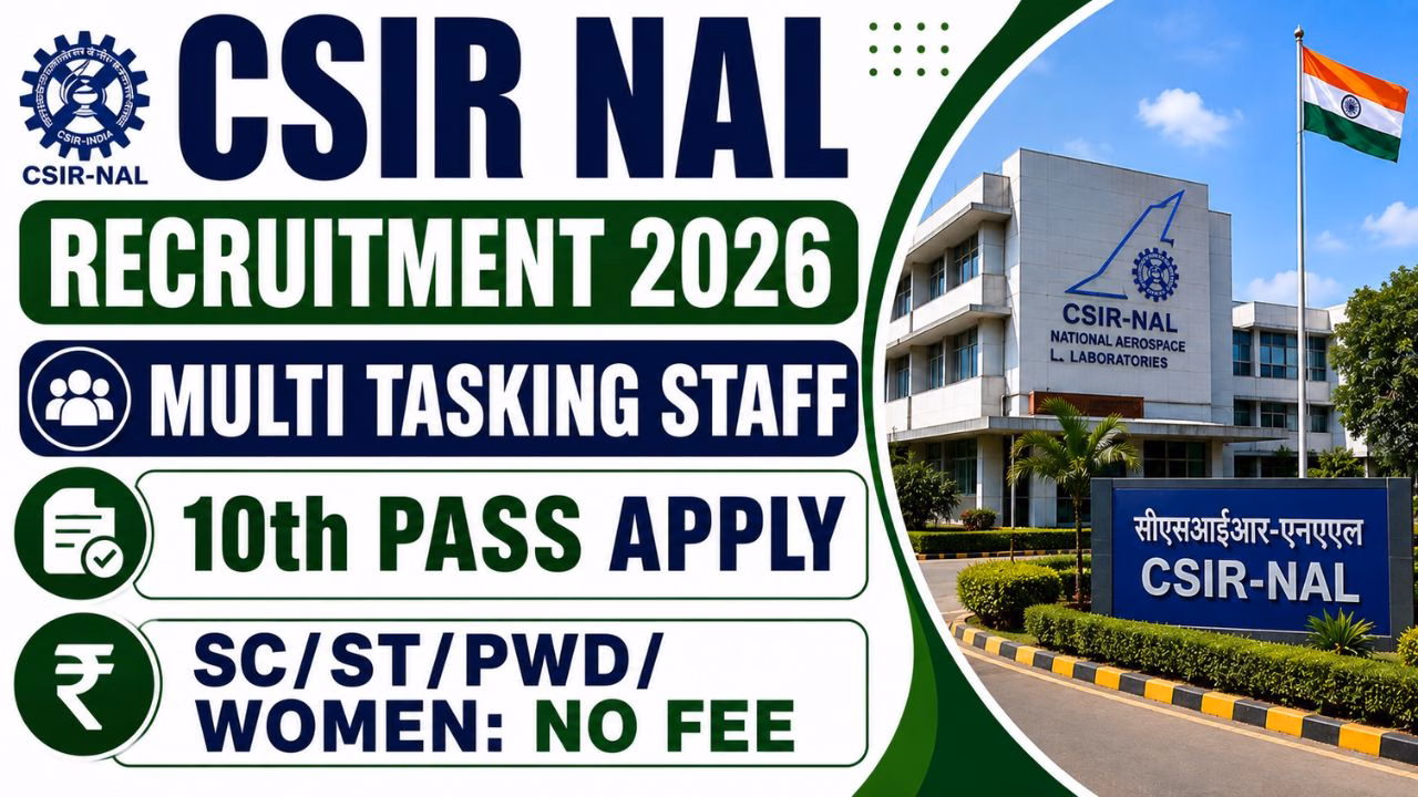 CSIR NAL Multi Tasking Staff (MTS) Recruitment 2026