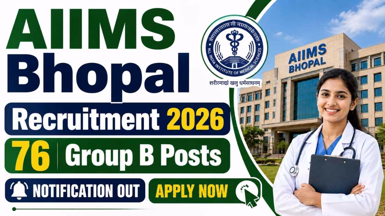 AIIMS Bhopal Group B Recruitment 2026