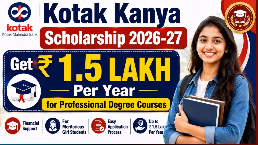 Kotak Kanya Scholarship Online Apply 2026