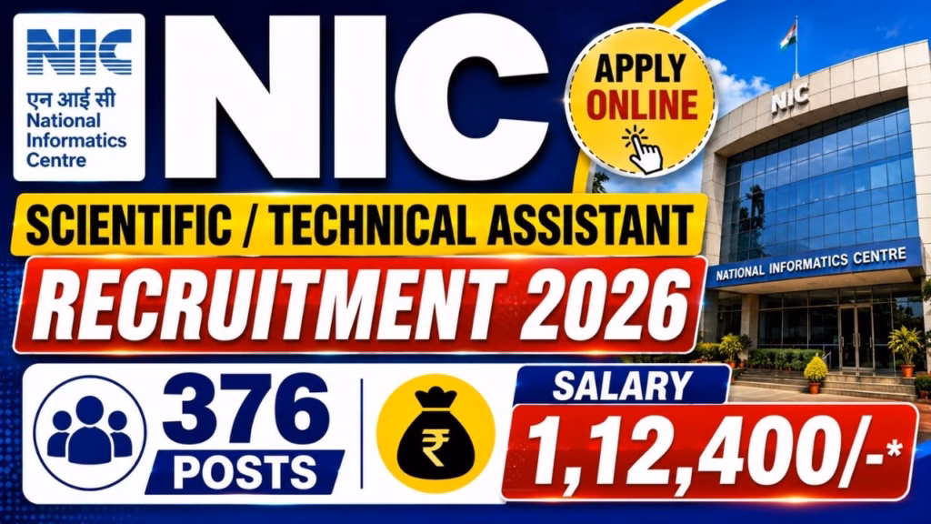 NIC STA Recruitment 2026