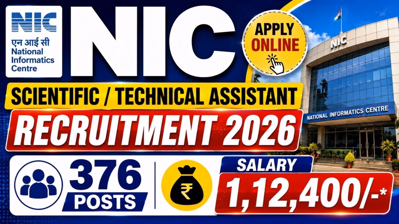 NIC STA Recruitment 2026
