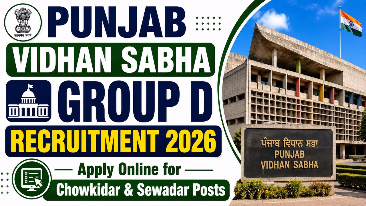 Punjab Vidhan Sabha Group D Recruitment 2026