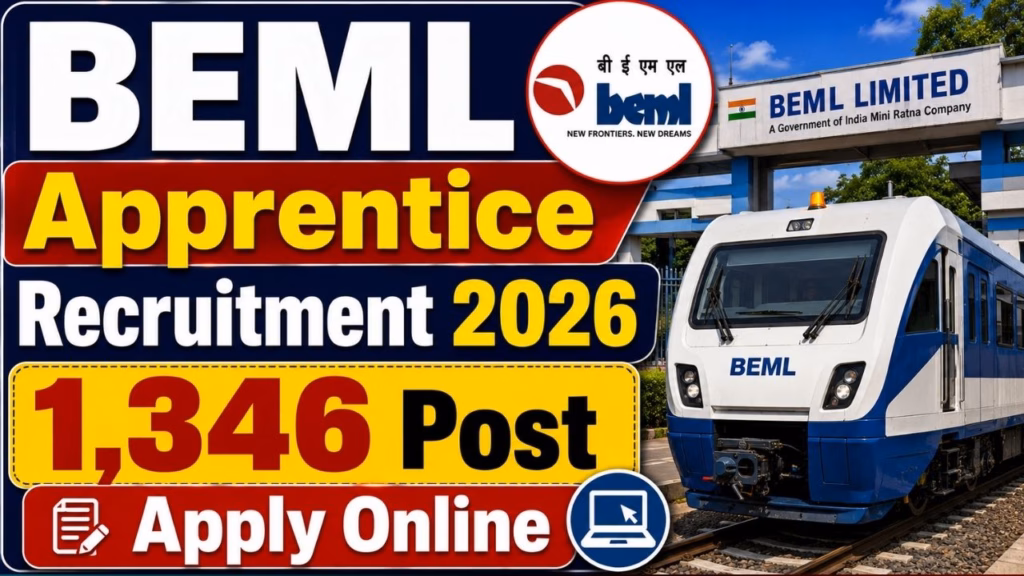 BEML Apprentice Recruitment Online Apply 2026
