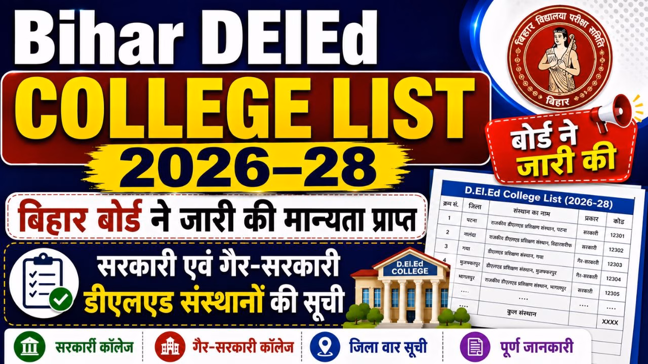 Bihar DELED College List 2026