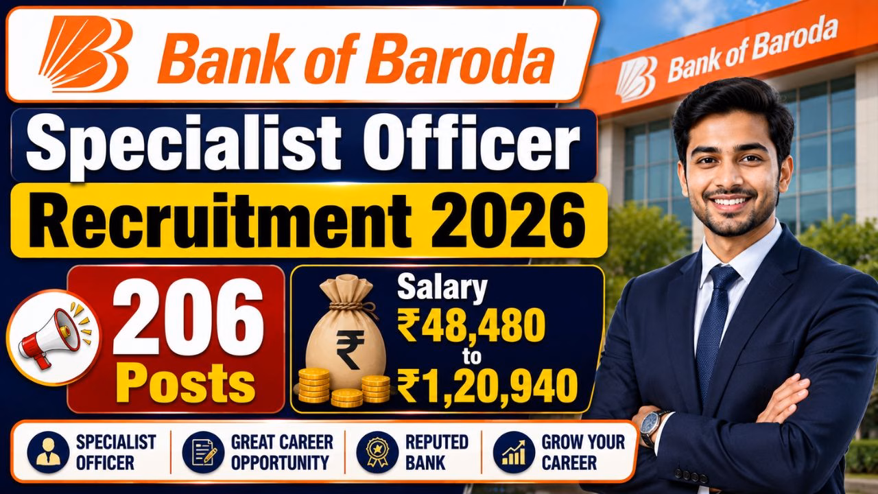 Bank of Baroda SO Recruitment 2026