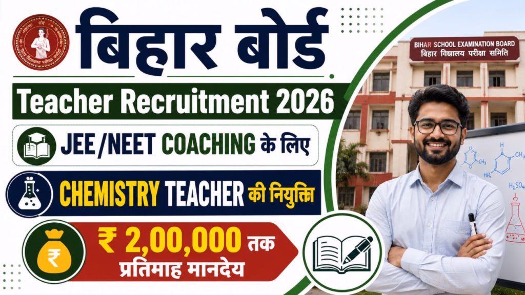 Bihar Board Chemistry Teacher Recruitment 2026