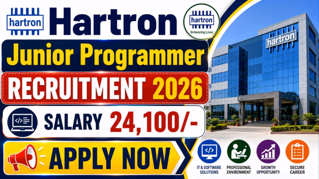 Hartron Junior Programmer Online Form 2026