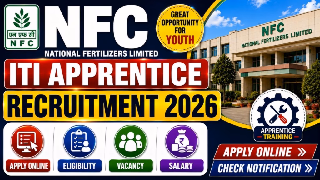 NFC ITI Apprentice Recruitment 2026