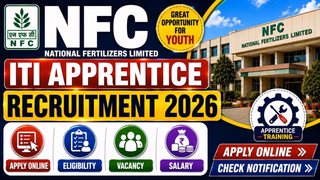 NFC ITI Apprentice Recruitment 2026