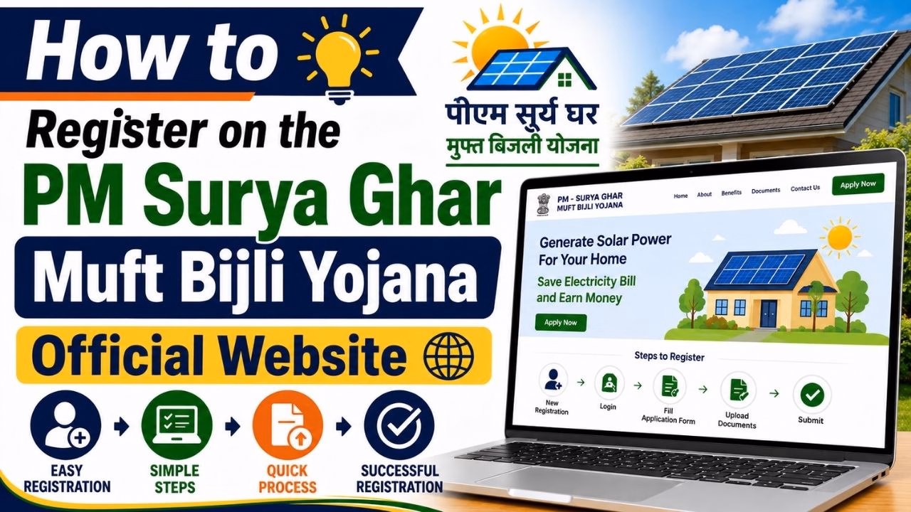 PM Surya Ghar Muft Bijli Yojana Online Apply 2026