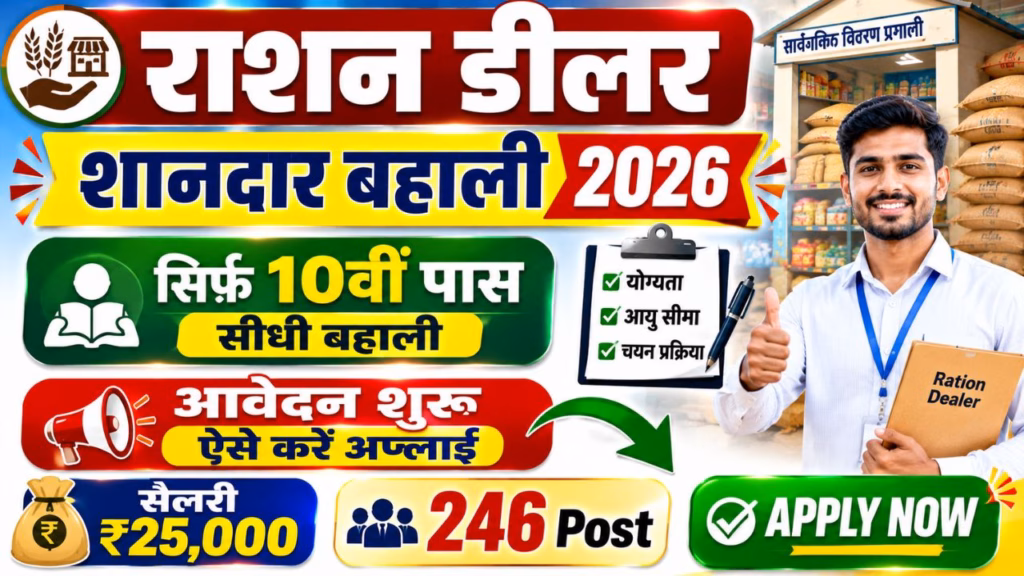 Rohtas Jila Ration Delear Vacancy 2026