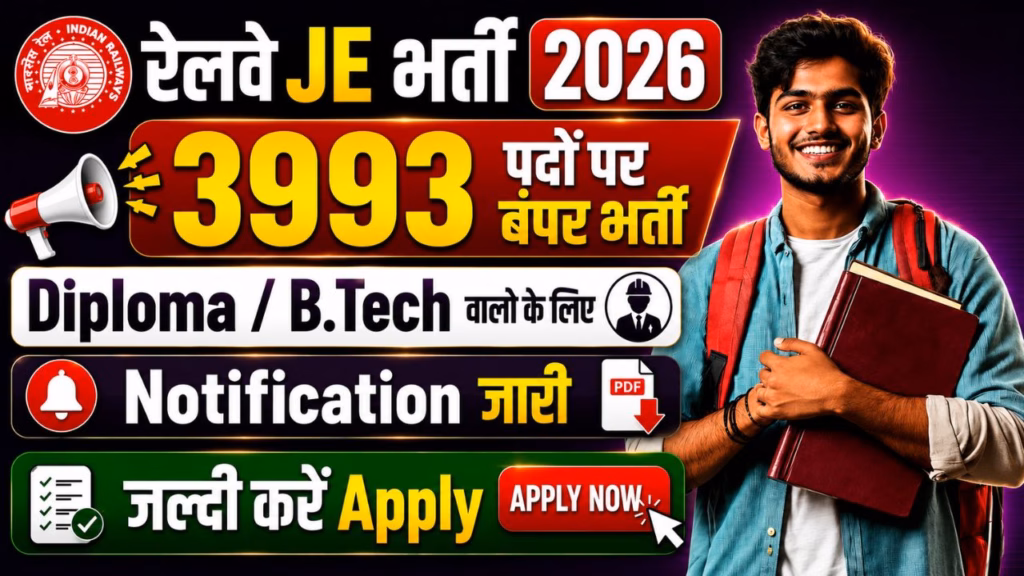 RRB Junior Engineer (JE) Recruitment 2026