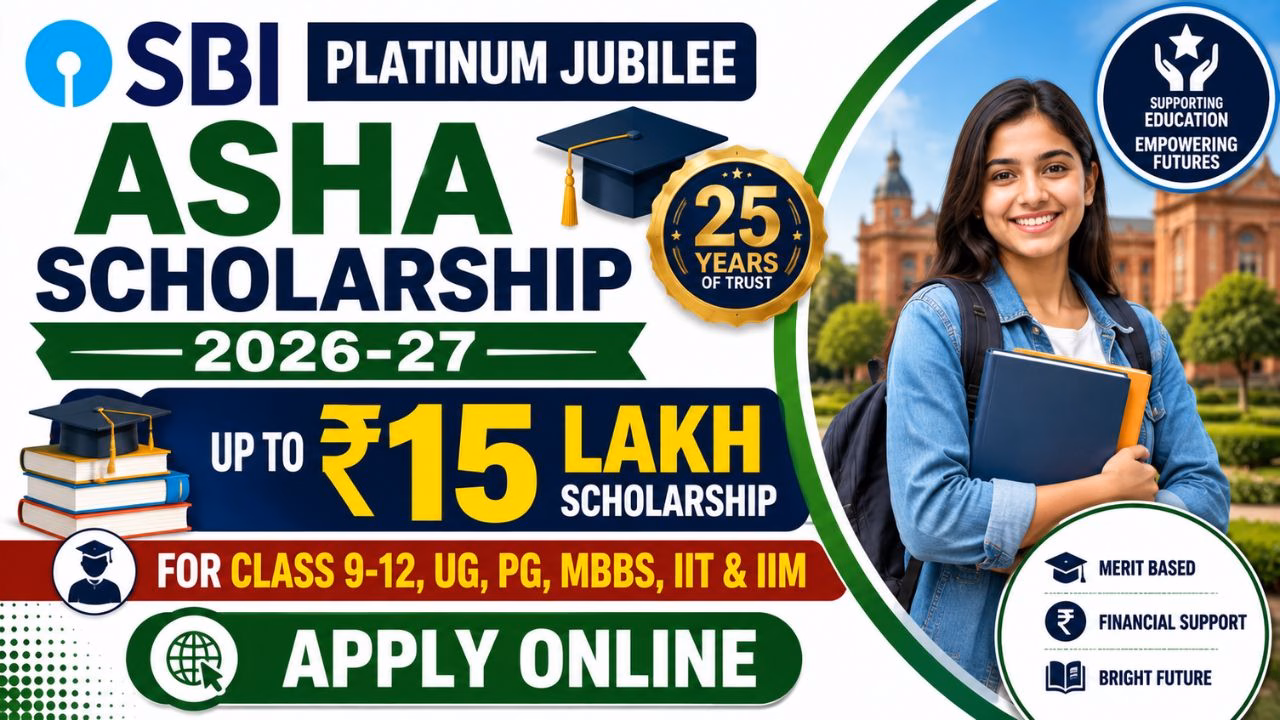 SBI Asha Scholarship 2026-2027