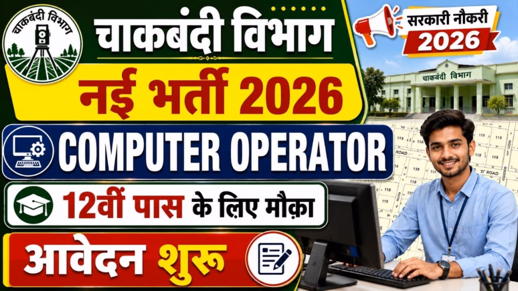 UP Chakbandi Vibhag Computer Operator Recruitment 2026