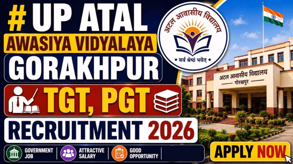 UP Atal Awasiya Vidyalaya Gorakhpur Outsourcing Recruitment 2026