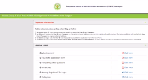 PGIMER Nursing Officer Online Form 2026