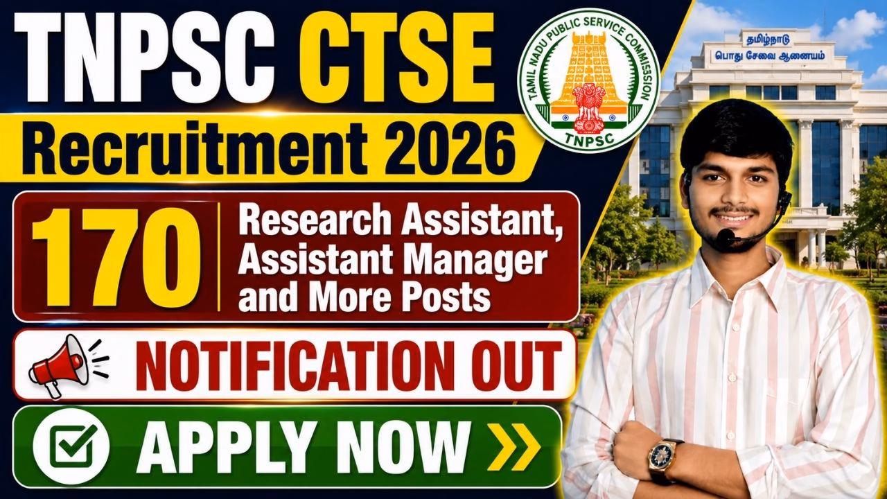 TNPSC CTSE Various Posts Recruitment 2026