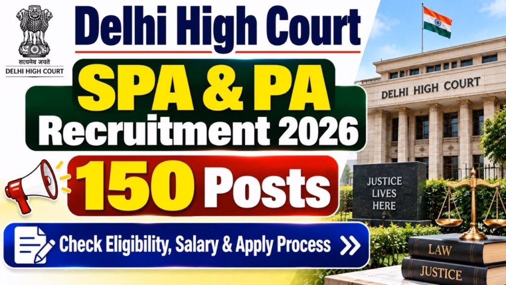 Delhi High Court SPA & PA Recruitment 2026