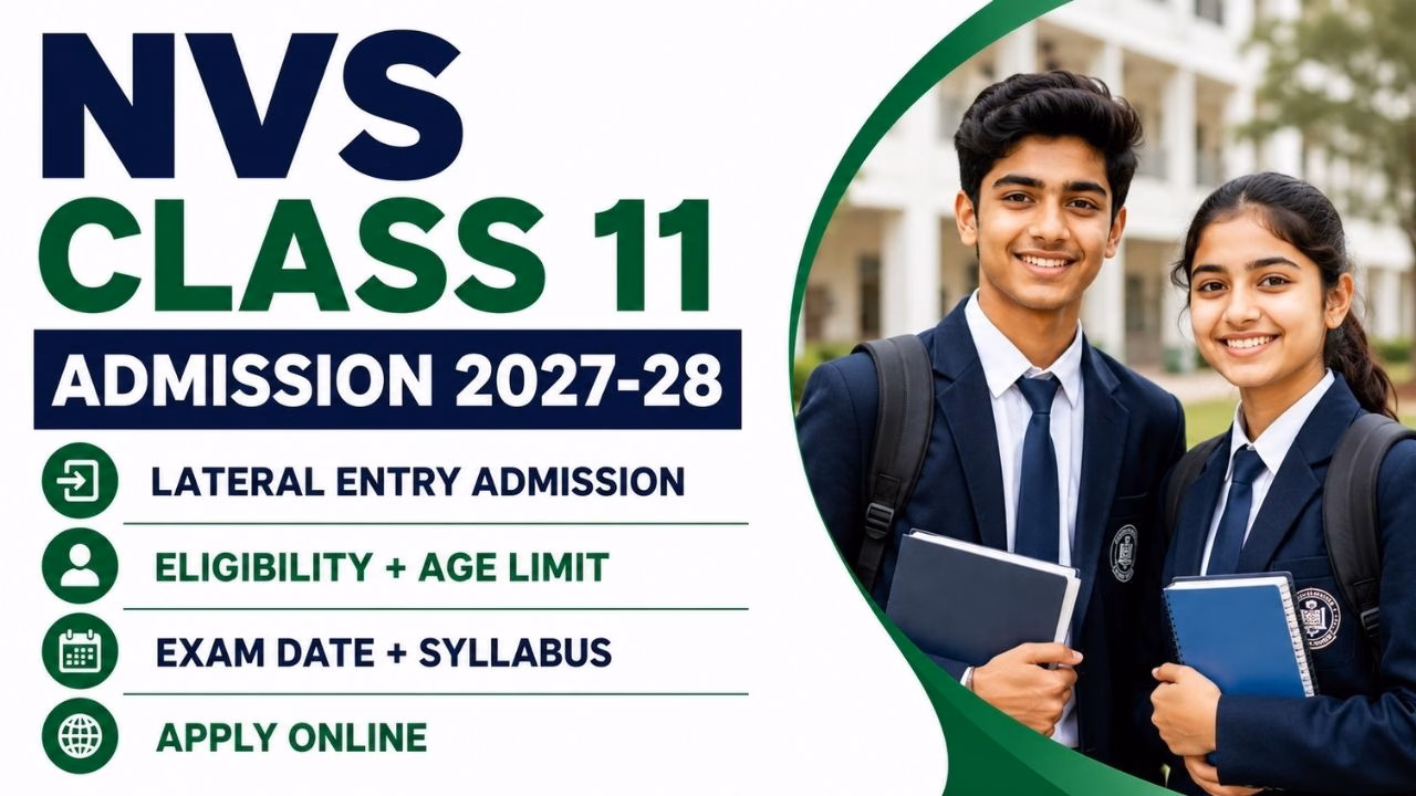 NVS Class 11th Admission 2027