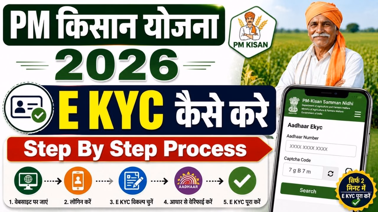 PM Kisan E KYC Kaise Kare Online