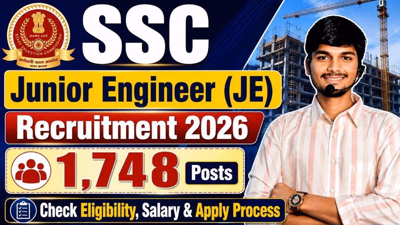 SSC Junior Engineer (JE) Recruitment 2026