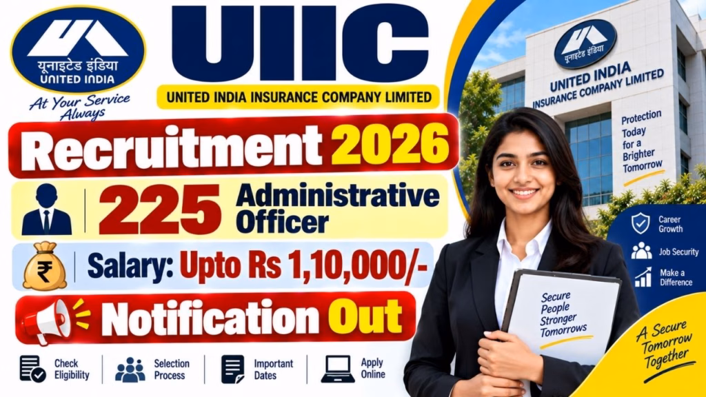 UIIC Administrative Officer (AO) Online Form 2026