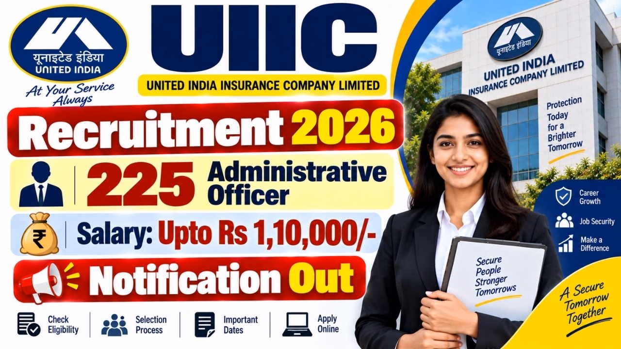 UIIC Administrative Officer (AO) Online Form 2026