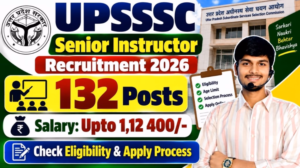 UPSSSC Senior Instructor Online Form 2026