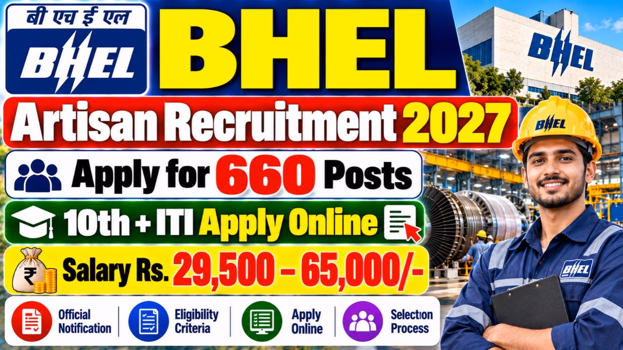 BHEL Artisan Online Form 2027