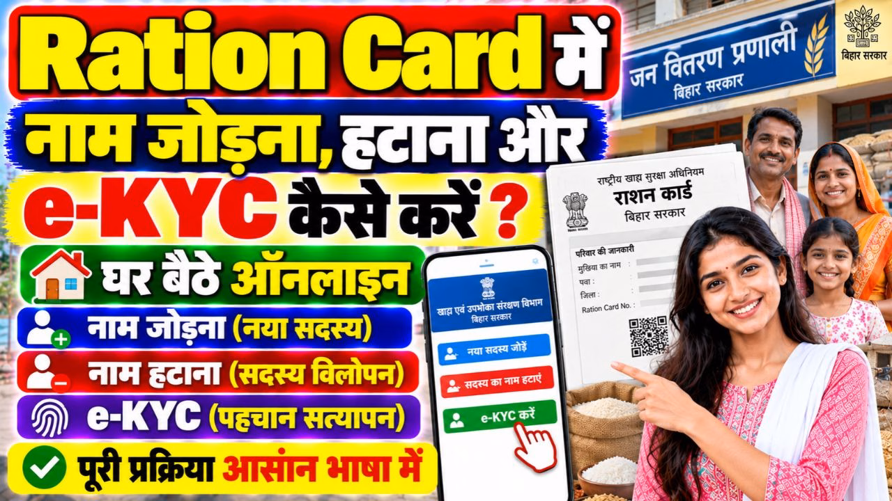 Bihar Ration Card All Service Online