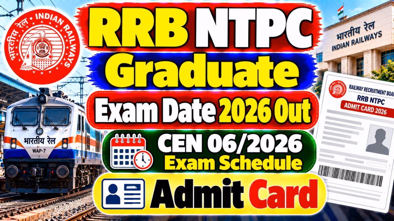 RRB NTPC Graduate Exam Date 2026