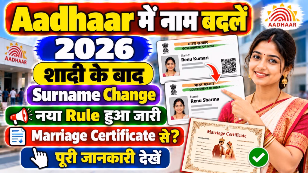 Aadhar Card Name Change 2026
