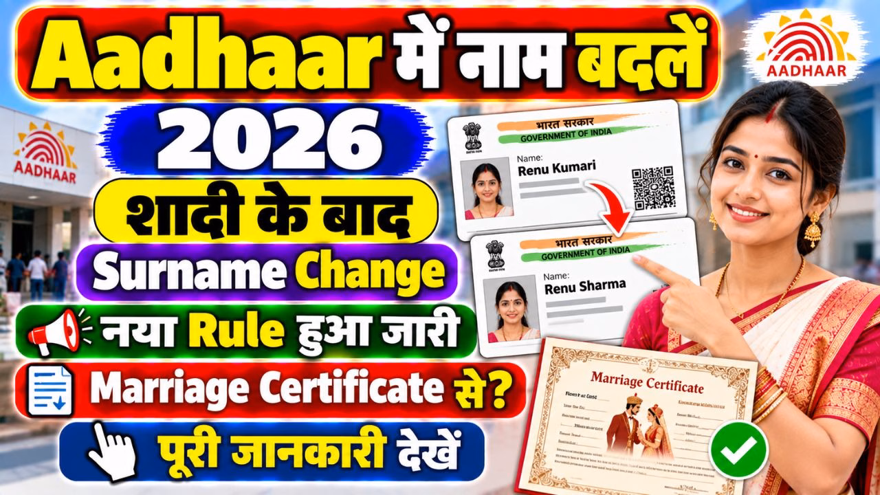 Aadhar Card Name Change 2026