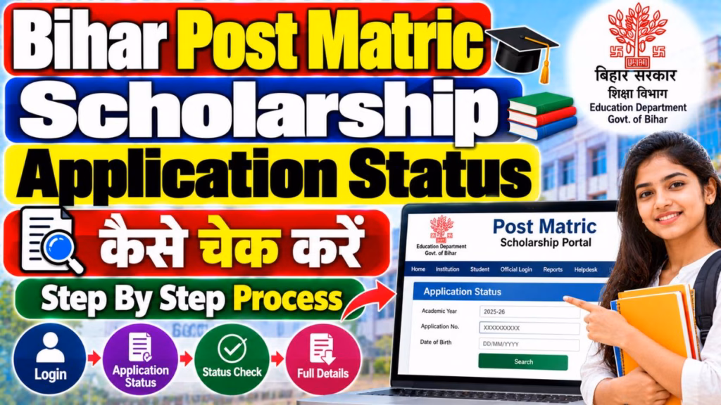 Bihar Post Matric Scholarship Application Status Kaise Check Kare