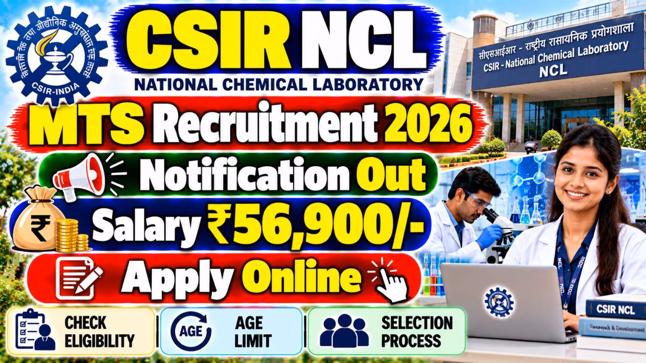 CSIR NCL MTS Recruitment 2026