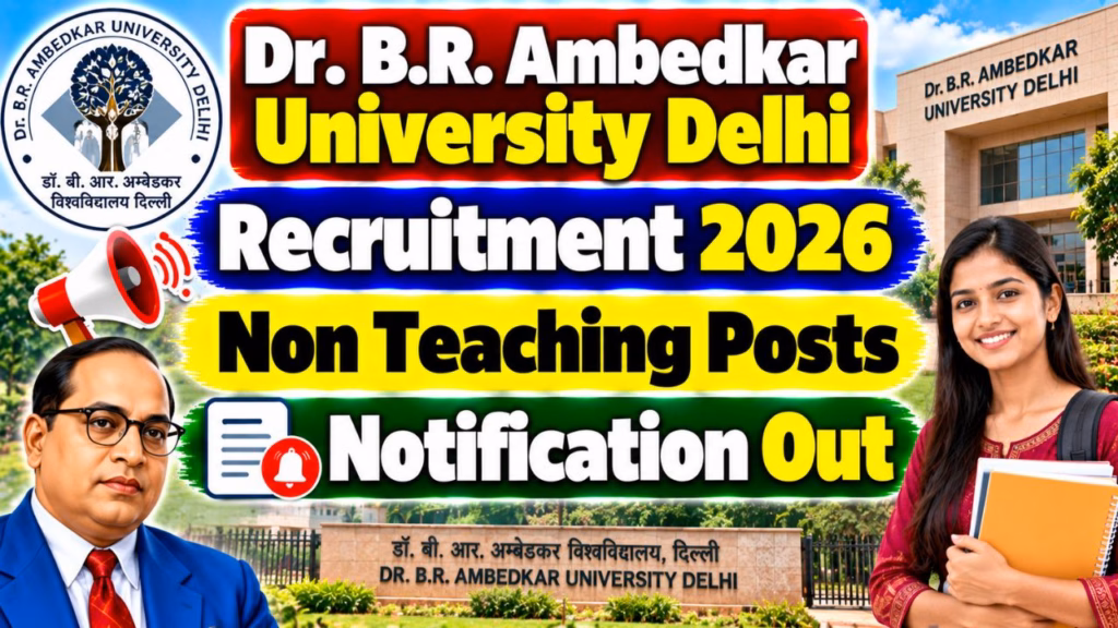 AUD Delhi Non Teaching Recruitment 2026