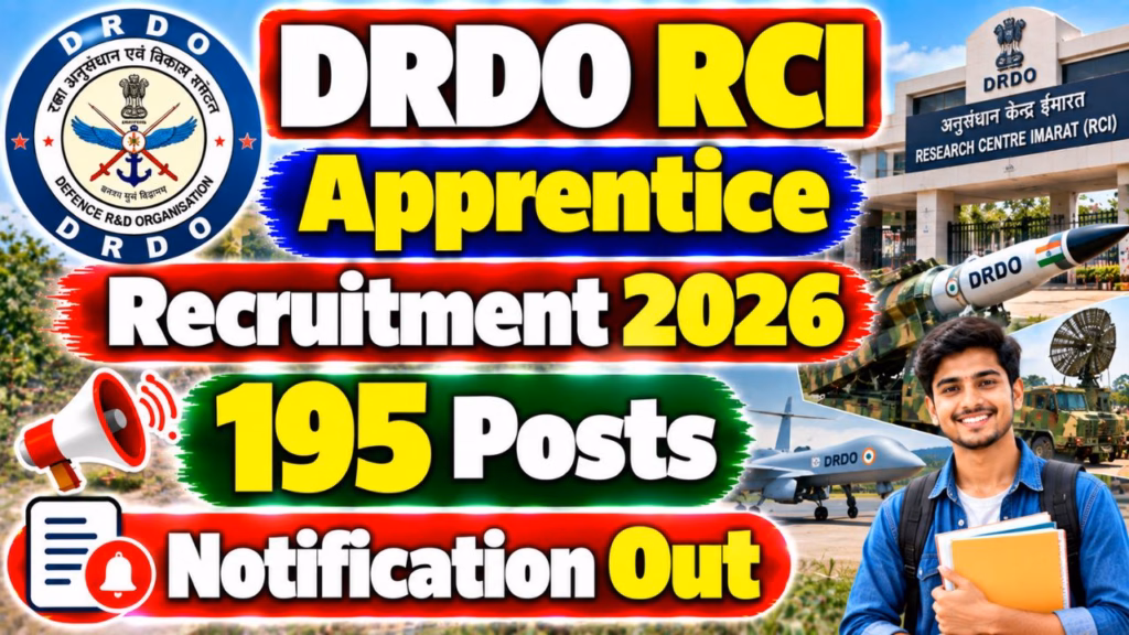 DRDO RCI Apprentice Recruitment 2026