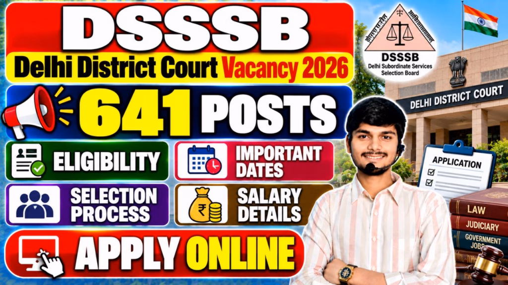DSSSB Delhi District Court Vacancy 2026