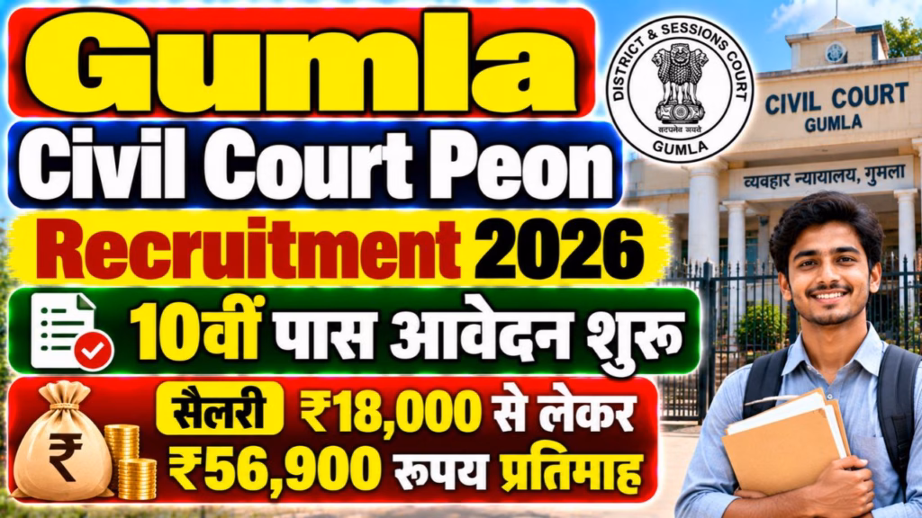 Gumla Civil Court Peon Recruitment 2026